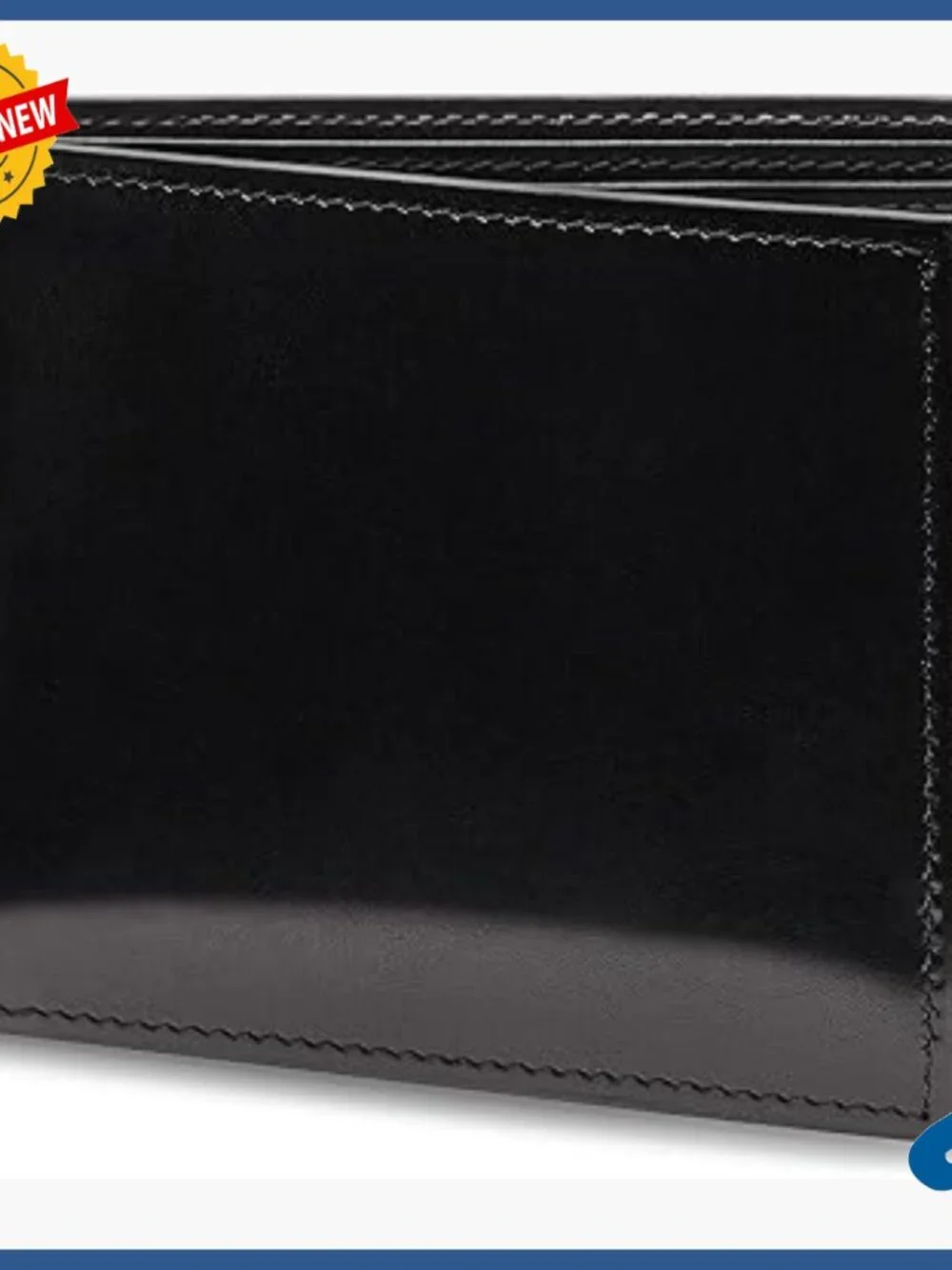 Men's Italian Leather Bifold Wallet with ID Window and 11 Card Slots